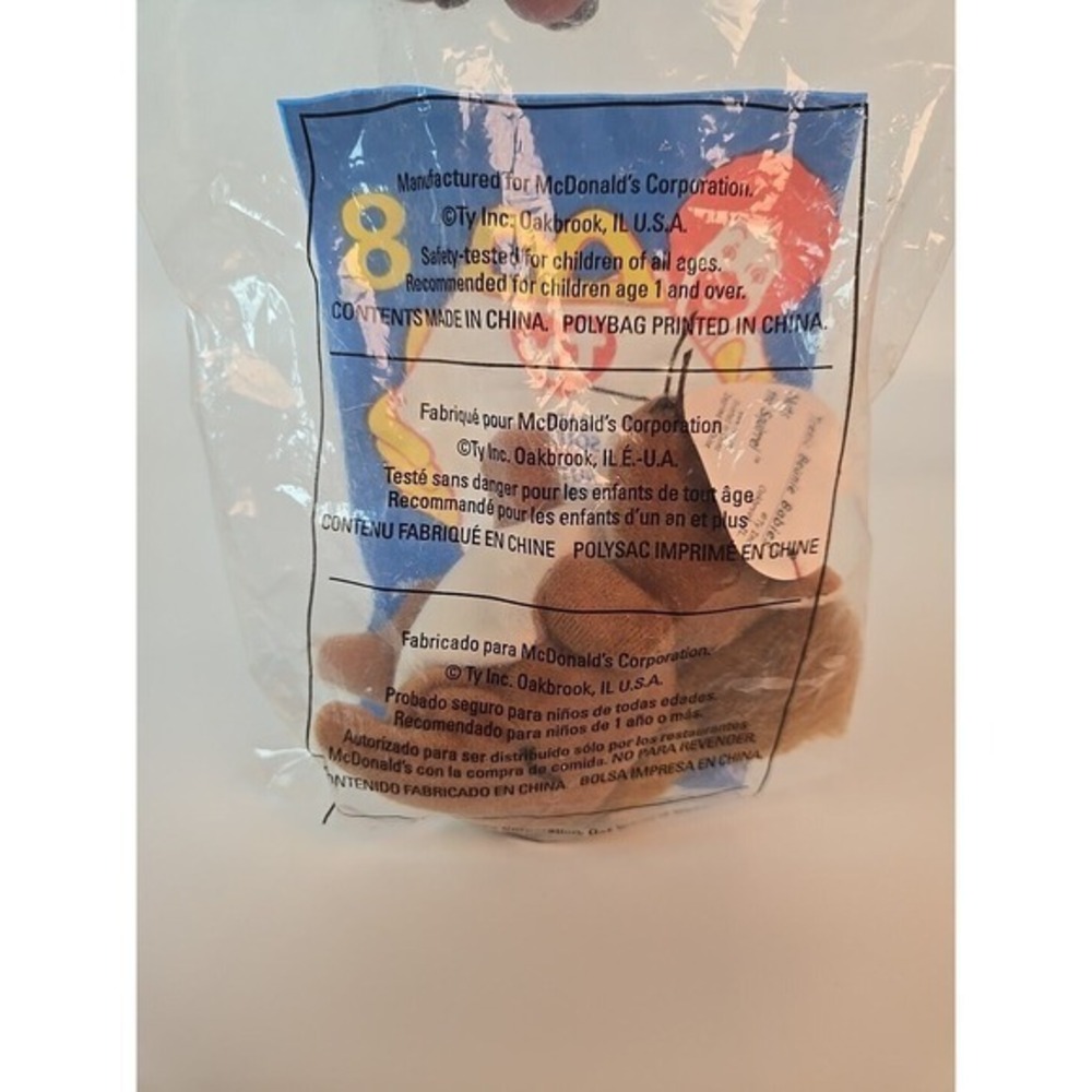 Vintage‎ 1999 McDonald's Nuts The Squirrel TY Beanie Baby